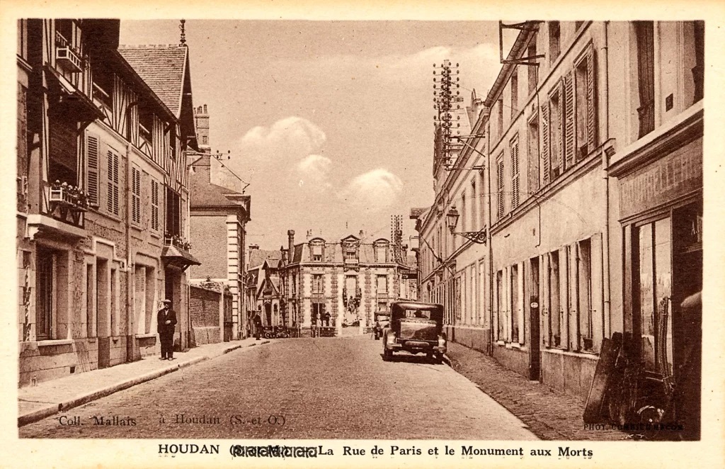 Ancienne photographie de la rue de Paris.